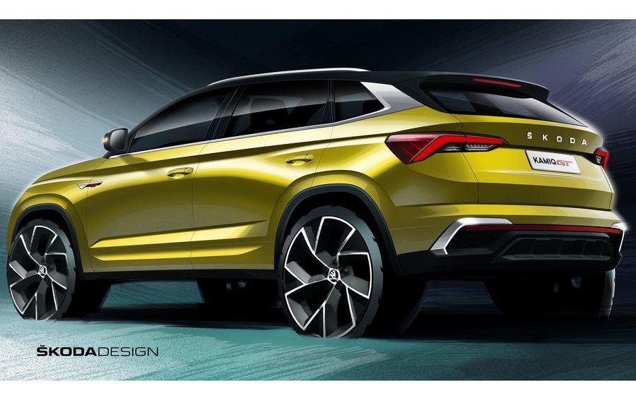 Sketches show sporty skoda kamiq gt for china