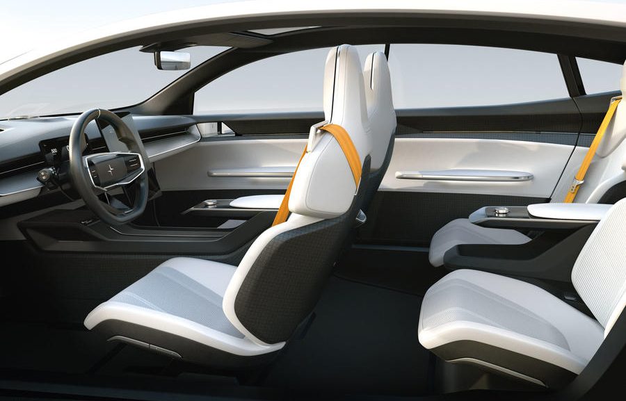 Polestar precept: sleek saloon previews brand's future design