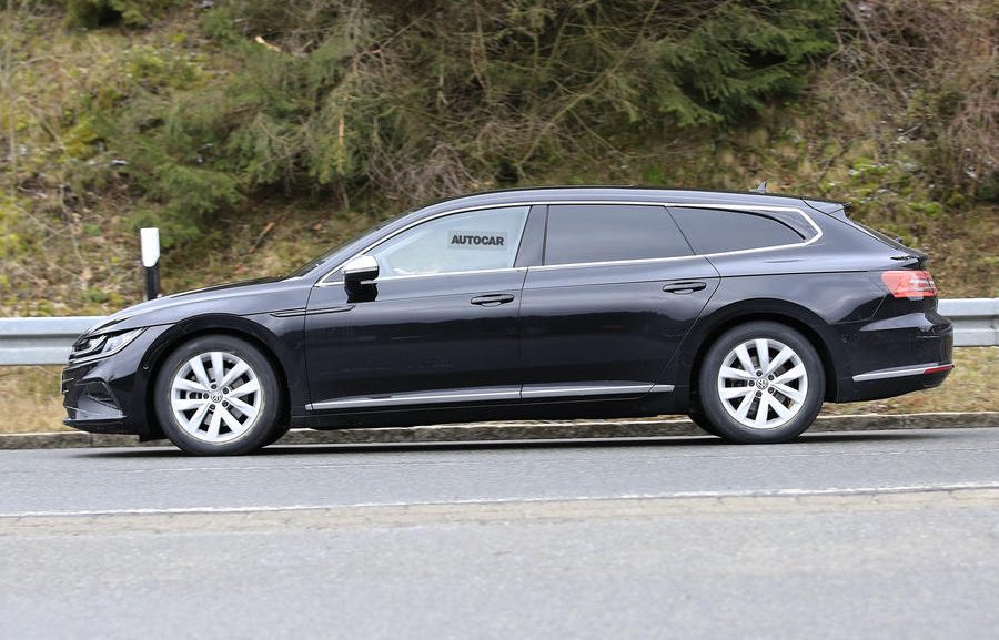 2021 volkswagen arteon shooting brake spotted undisguised